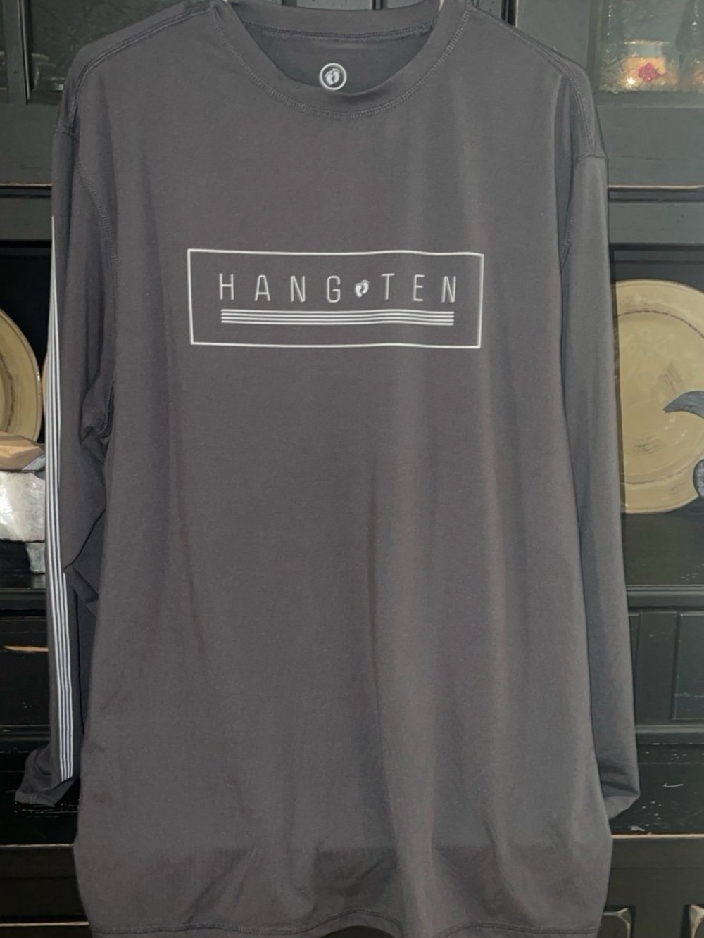 Hang Ten Men's Long Sleeve Logo Shirt ( L )
